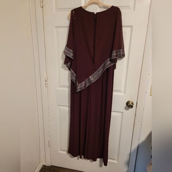 SLNY foil trim asymmetrical pop over jumpsuit - Picture 6 of 9